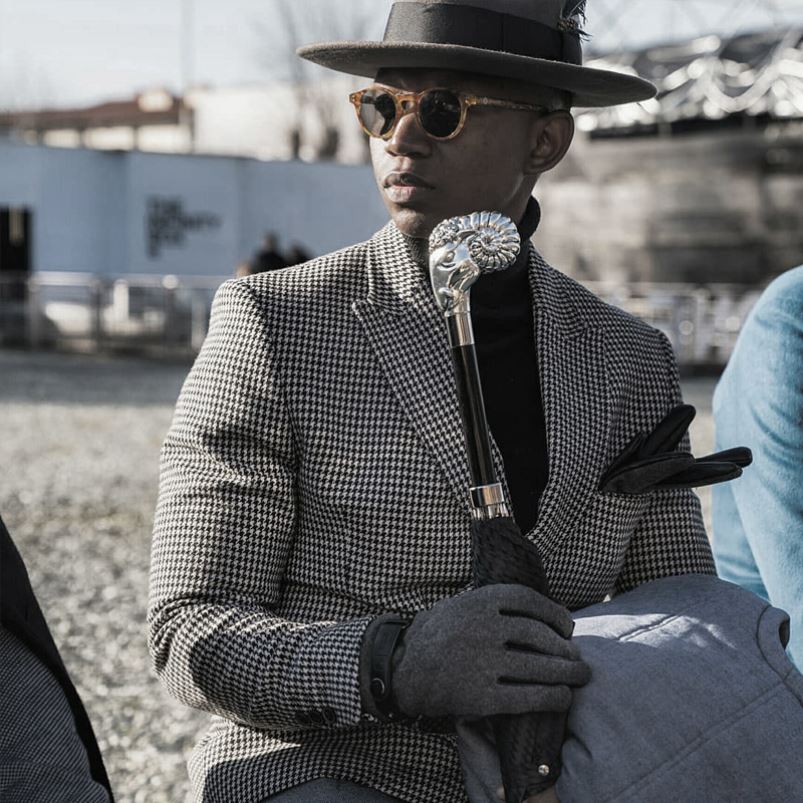 مظلة | 478 6278-1 w86 - مظلة فضية فاخرة PASOTTI Z446V29